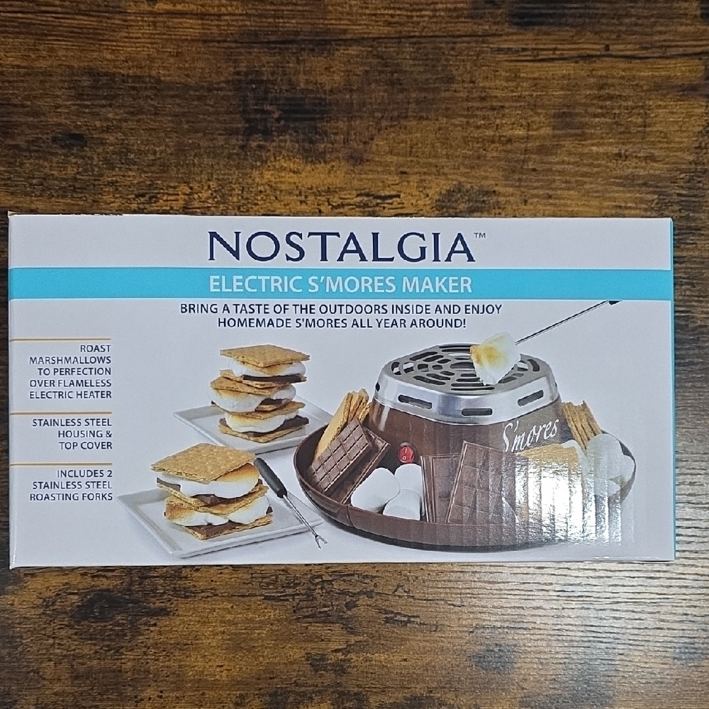 NIB Nostalgia Brand Electric S'mores Maker